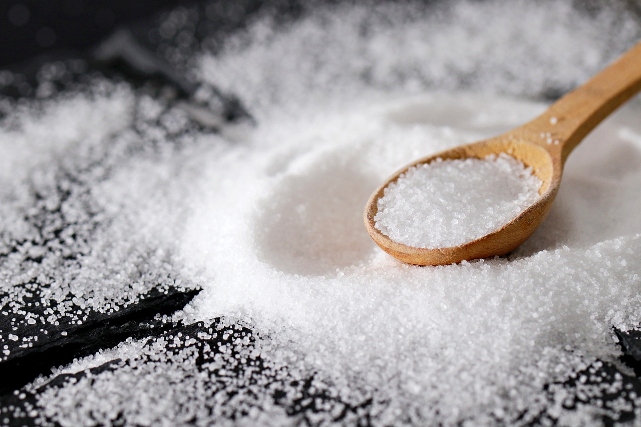 header image displays spoon with salt NaCl